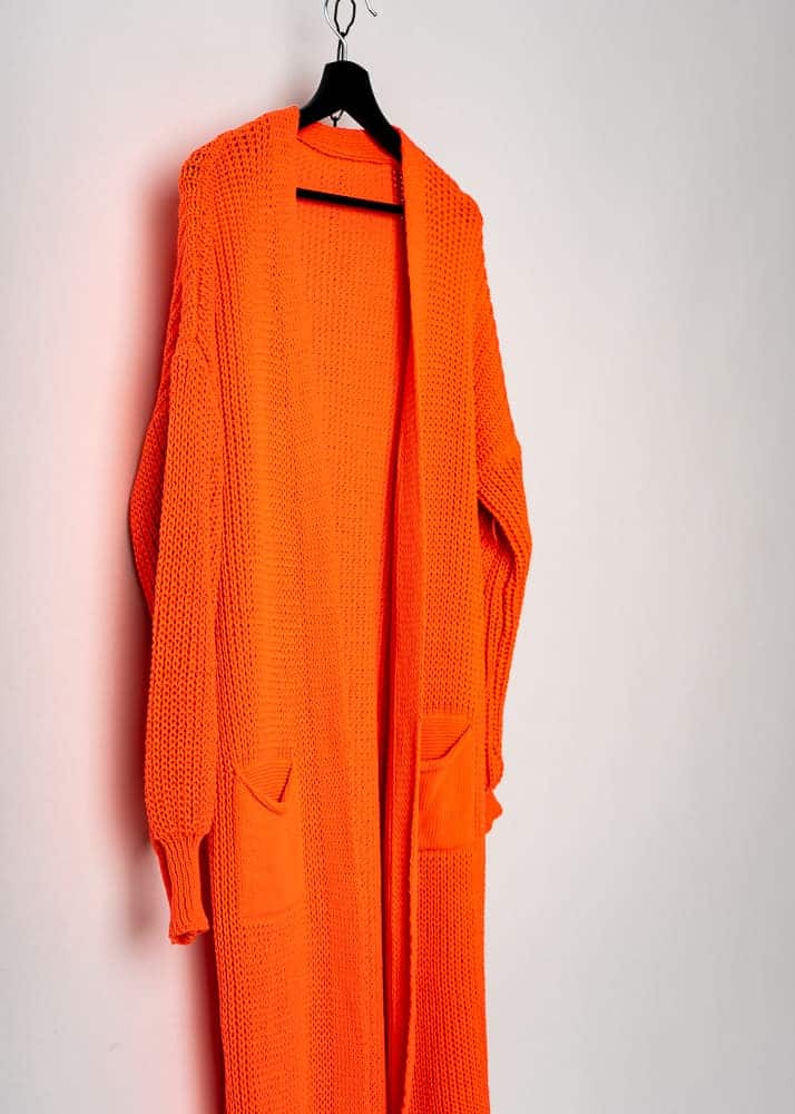 Neon on sale orange cardigan